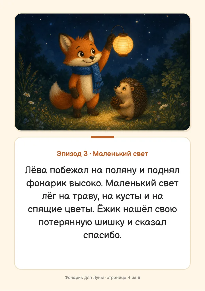 Страница книги, которую агент собрал из текста и новой иллюстрации