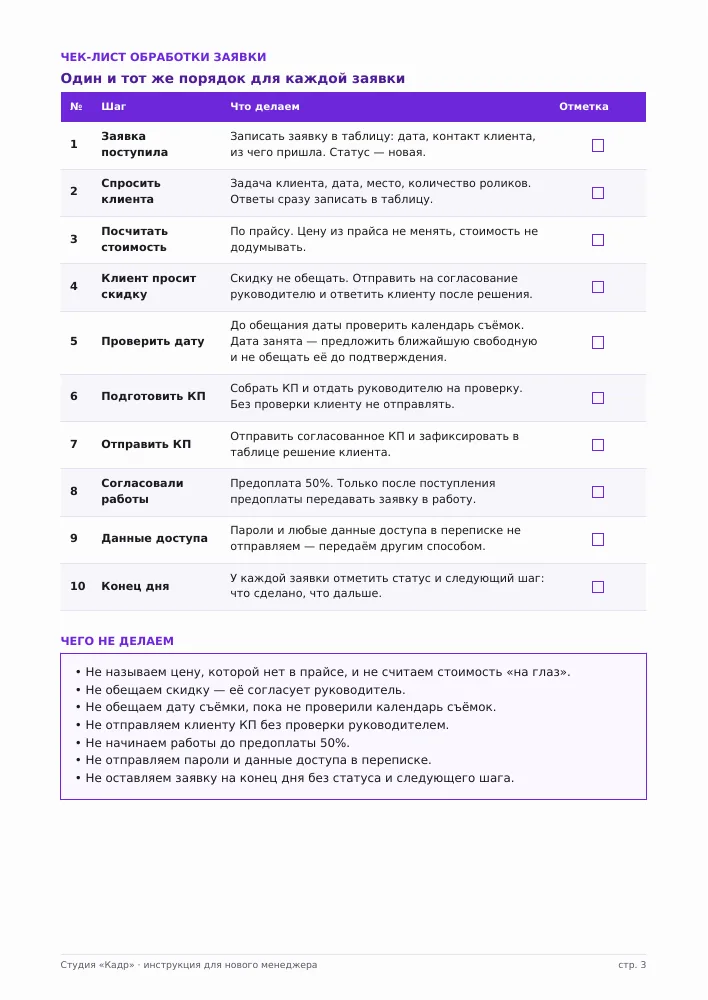 Результат демонстрации: подготовить инструкцию для сотрудника с ИИ-агентом