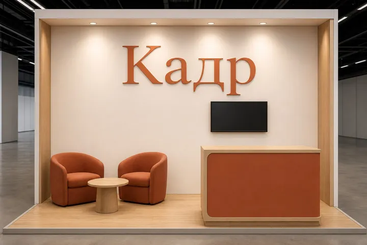 Художественная визуализация стенда студии «Кадр»